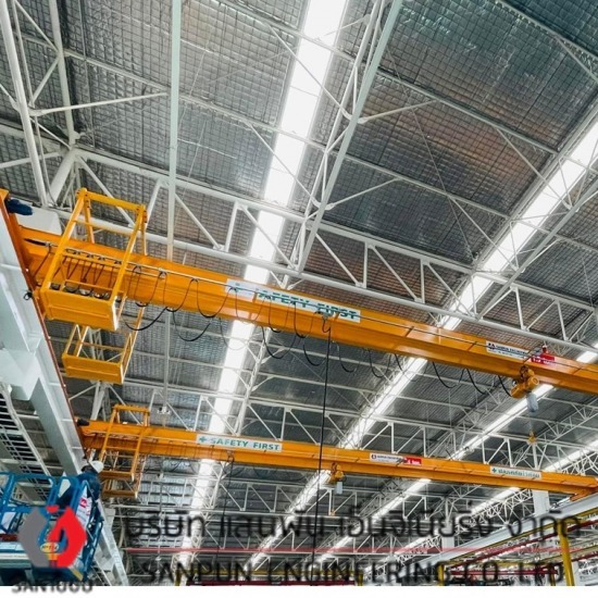 Overhead crane single girder - บริษัท แสนพัน เอ็นจิเนียริ่ง จำกัด - Overhead crane single girder  เครนเหนือศีรษะแบบคานเดี่ยว 
