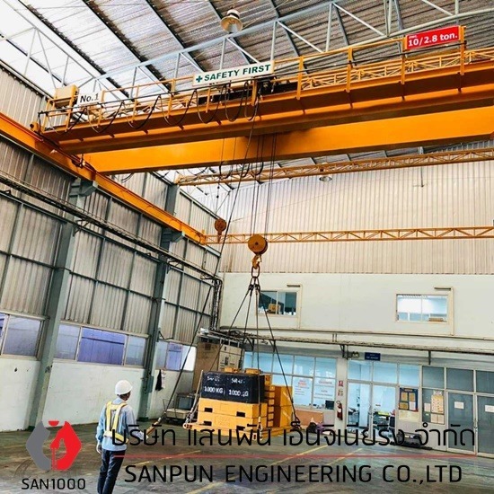 Overhead crane double girder - บริษัท แสนพัน เอ็นจิเนียริ่ง จำกัด - Overhead crane double girder  เครนเหนือศีรษะแบบคานคู่ 