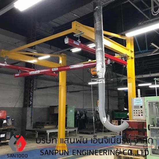 เครนรางเบา - บริษัท แสนพัน เอ็นจิเนียริ่ง จำกัด - เครนรางเบา  Light crane KBK crane 