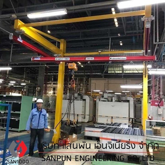 เครนรางเบา - บริษัท แสนพัน เอ็นจิเนียริ่ง จำกัด - เครนรางเบา  Light crane KBK crane 
