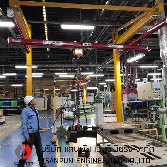 เครนรางเบา - บริษัท แสนพัน เอ็นจิเนียริ่ง จำกัด - เครนรางเบา  Light crane KBK crane 