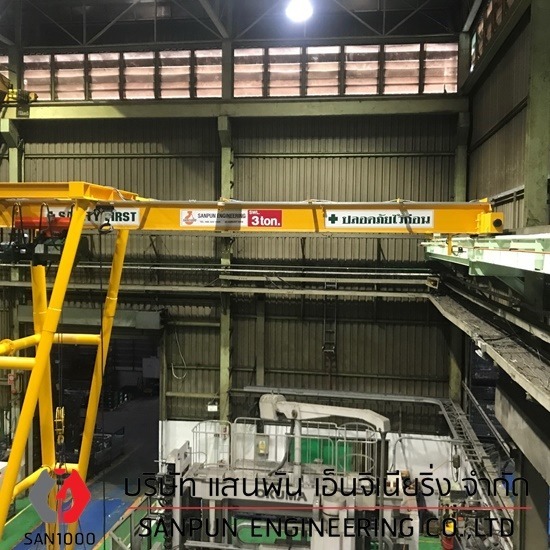 Semi gantry crane - บริษัท แสนพัน เอ็นจิเนียริ่ง จำกัด - Semi gantry crane  เครนกึ่งขาสูง 