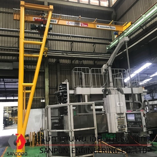 Semi gantry crane - บริษัท แสนพัน เอ็นจิเนียริ่ง จำกัด - Semi gantry crane  เครนกึ่งขาสูง 