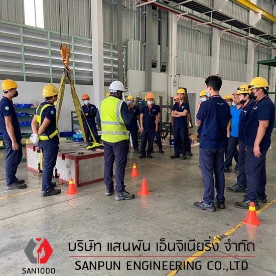 งานอบรมใช้เครนตามกฎหมาย - บริษัท แสนพัน เอ็นจิเนียริ่ง จำกัด - งานอบรมใช้เครนตามกฎหมาย 