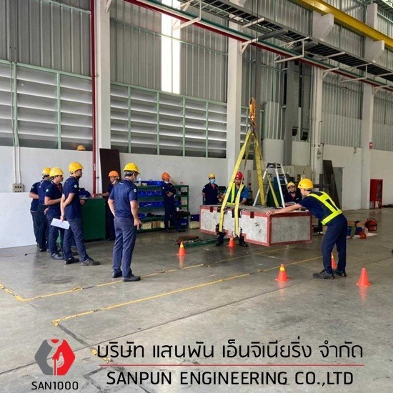 งานอบรมใช้เครนตามกฎหมาย - บริษัท แสนพัน เอ็นจิเนียริ่ง จำกัด - งานอบรมใช้เครนตามกฎหมาย 