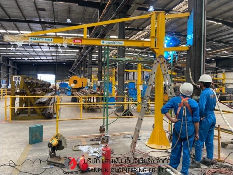 โครงสร้าง Jibcrane  สูง 4ม. แขนยาว4ม. 