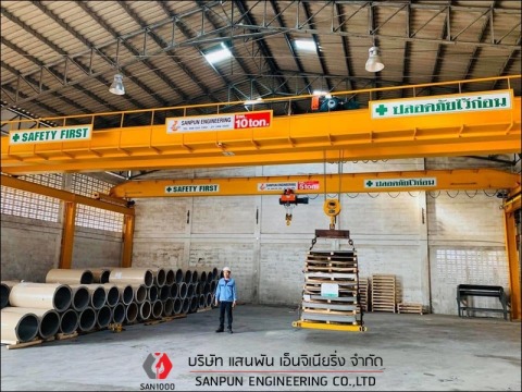 ติดตั้งเครนเหนือศรีษะ 10 ton