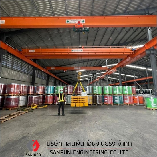 เครนเหนือศีรษะแบบเครนคานคู่ Overhead crane double girde